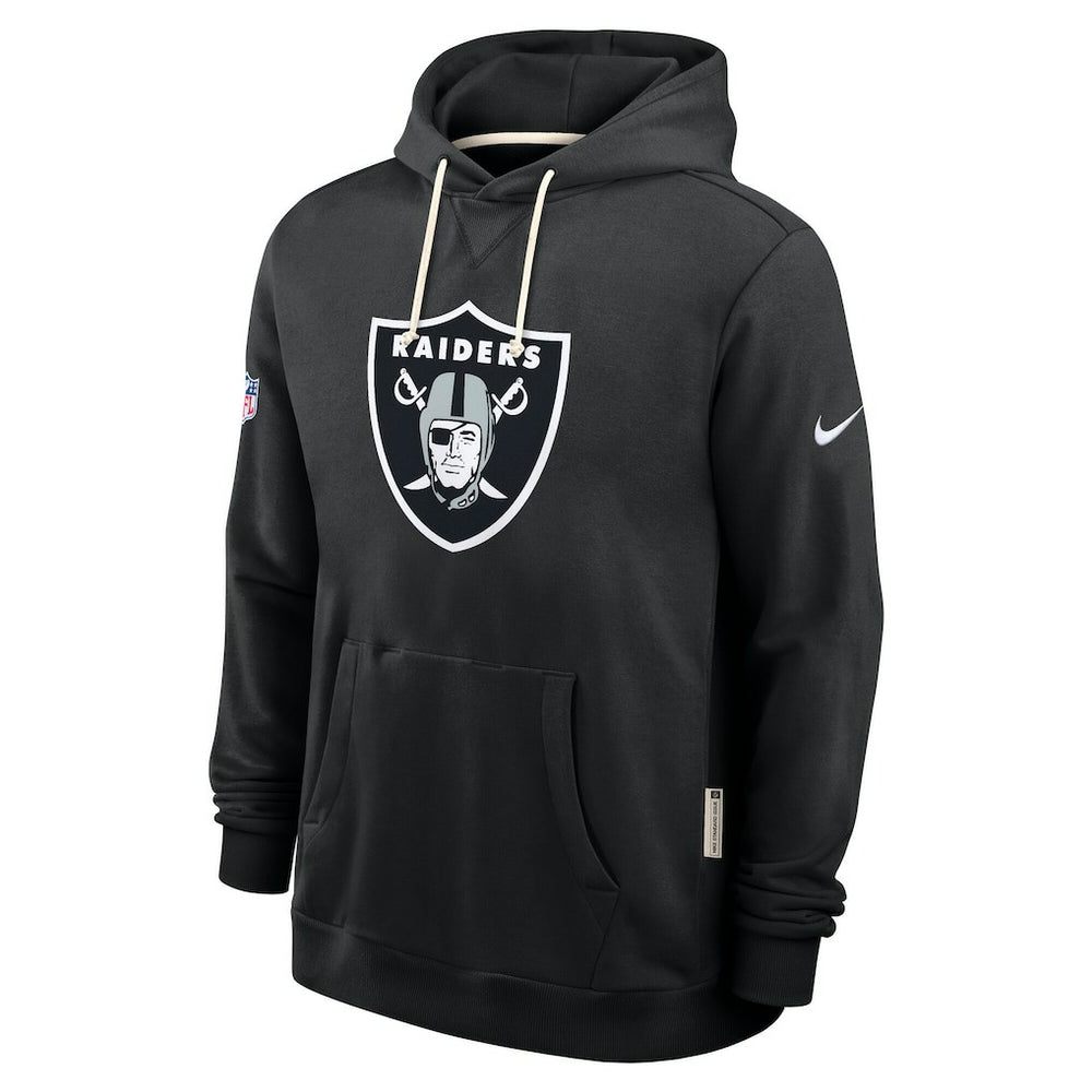 Las Vegas Raiders Sideline Standard Issue Initial Home Dri-FIT Hoodie - Black - Nike