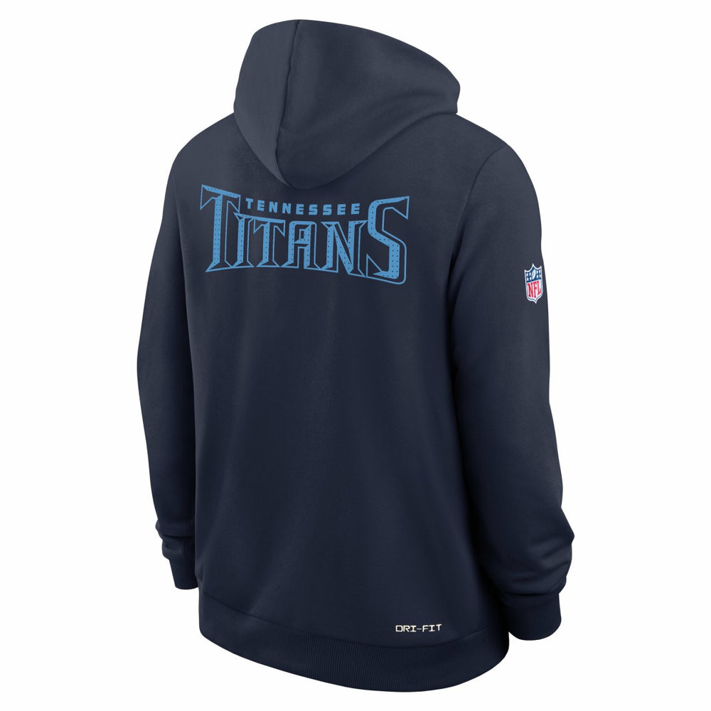 Tennessee Titans Sideline Standard Issue Initial Home Dri-FIT Hoodie - Navy - Nike