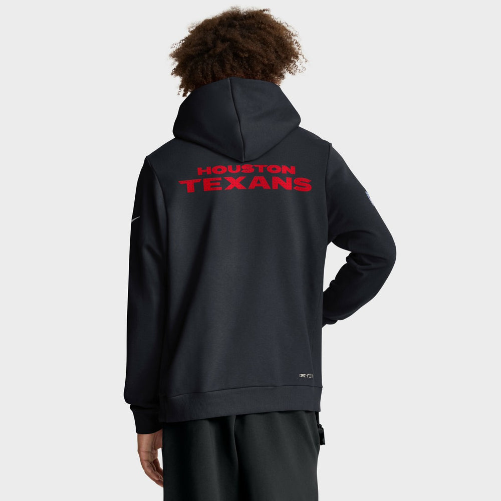 Houston Texans Sideline Standard Issue Initial Home Dri-FIT Hoodie - Navy - Nike