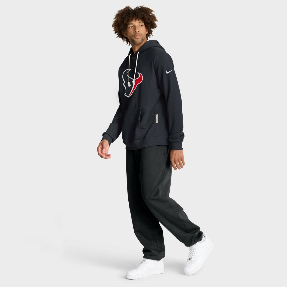 Houston Texans Sideline Standard Issue Initial Home Dri-FIT Hoodie - Navy - Nike