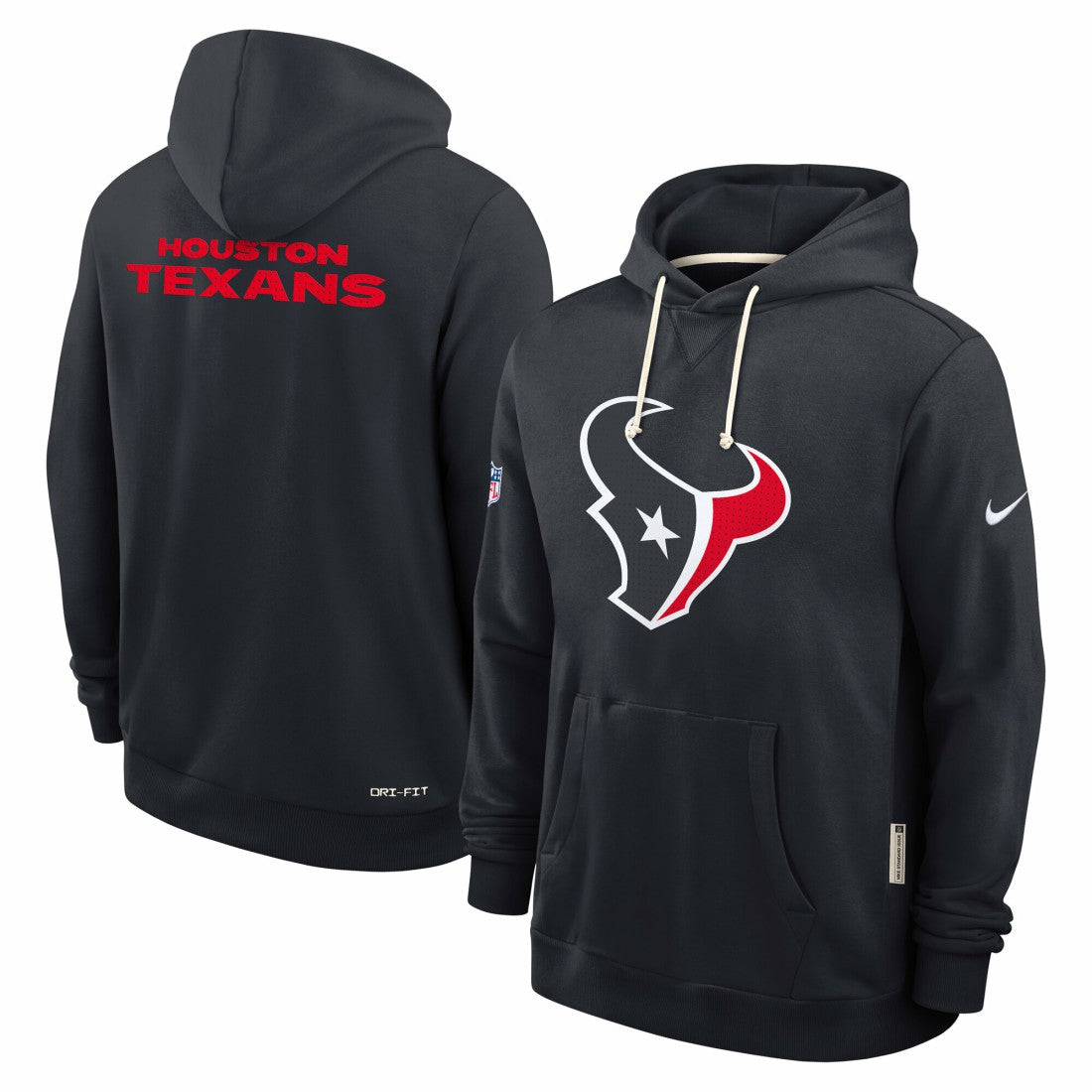 Houston Texans Sideline Standard Issue Initial Home Dri-FIT Hoodie - Navy - Nike