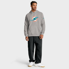 Miami Dolphins Sideline Standard Issue Initial Home Dri-FIT Hoodie - Charcoal - Nike