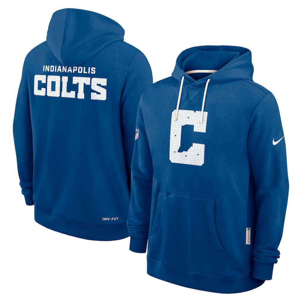 Indianapolis Colts Sideline Standard Issue Initial Home Dri-FIT Hoodie - Royal - Nike