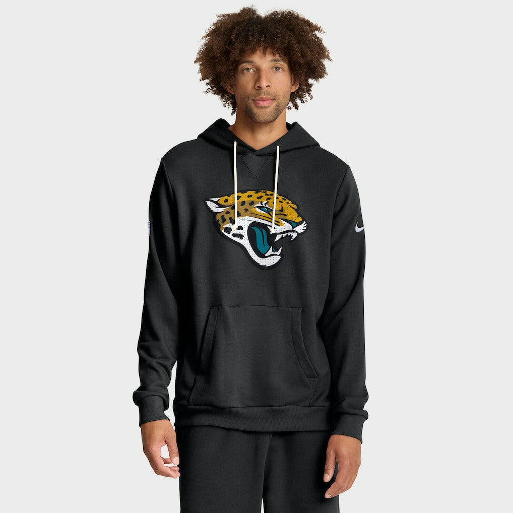 Jacksonville Jaguars Sideline Standard Issue Initial Home Dri-FIT Hoodie - Black - Nike