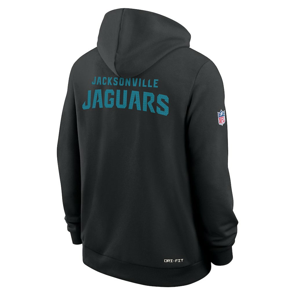 Jacksonville Jaguars Sideline Standard Issue Initial Home Dri-FIT Hoodie - Black - Nike