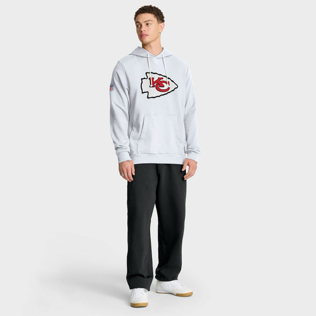 Kansas City Chiefs Sideline Standard Issue Initial Home Dri-FIT Hoodie - White - Nike