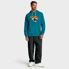 Jacksonville Jaguars Sideline Standard Issue Initial Home Dri-FIT Hoodie - Teal - Nike