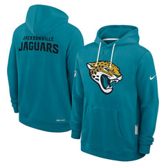 Jacksonville Jaguars Sideline Standard Issue Initial Home Dri-FIT Hoodie - Teal - Nike