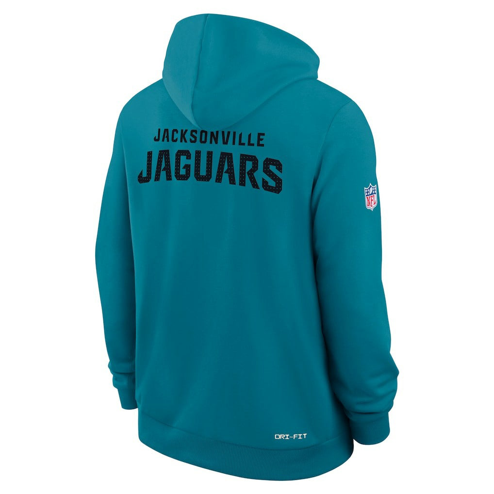 Jacksonville Jaguars Sideline Standard Issue Initial Home Dri-FIT Hoodie - Teal - Nike