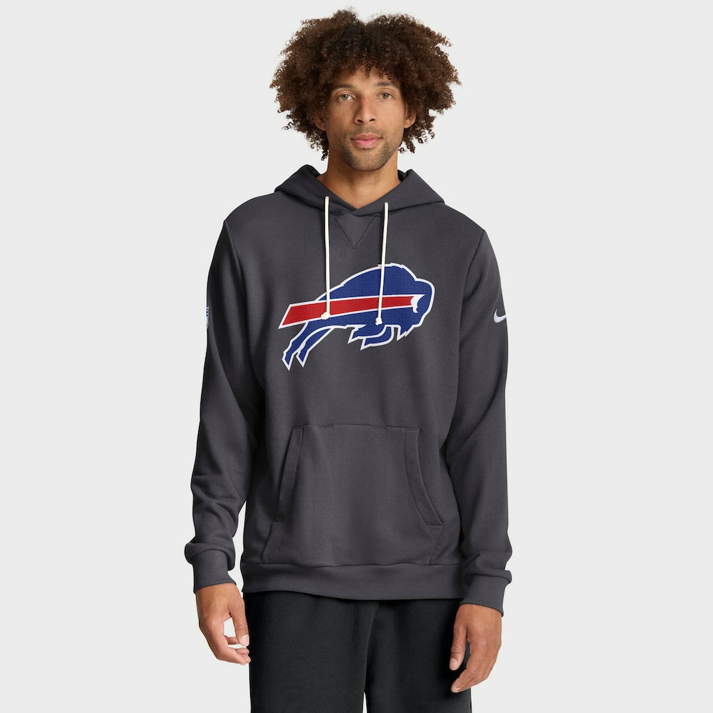 Buffalo Bills Sideline Standard Issue Initial Home Dri-FIT Hoodie - Anthracite - Nike