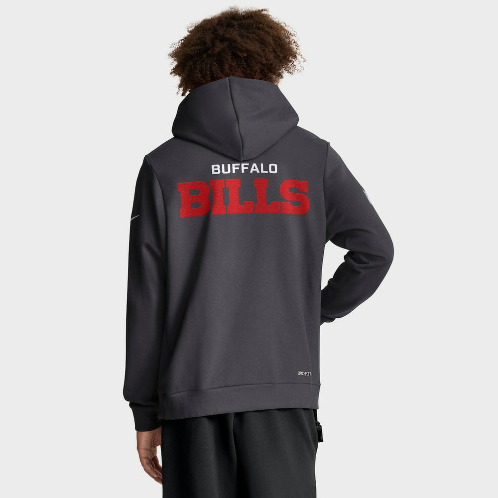 Buffalo Bills Sideline Standard Issue Initial Home Dri-FIT Hoodie - Anthracite - Nike