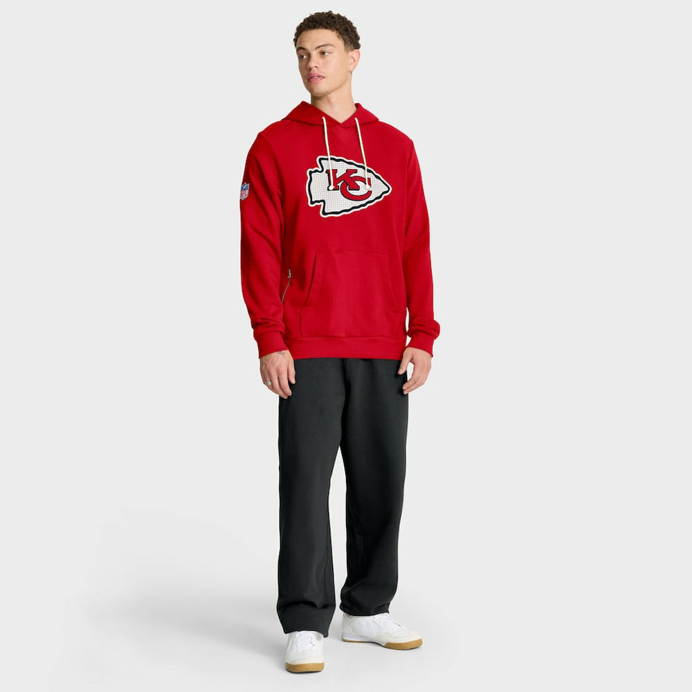 Kansas City Chiefs Sideline Standard Issue Initial Home Dri-FIT Hoodie - Red - Nike