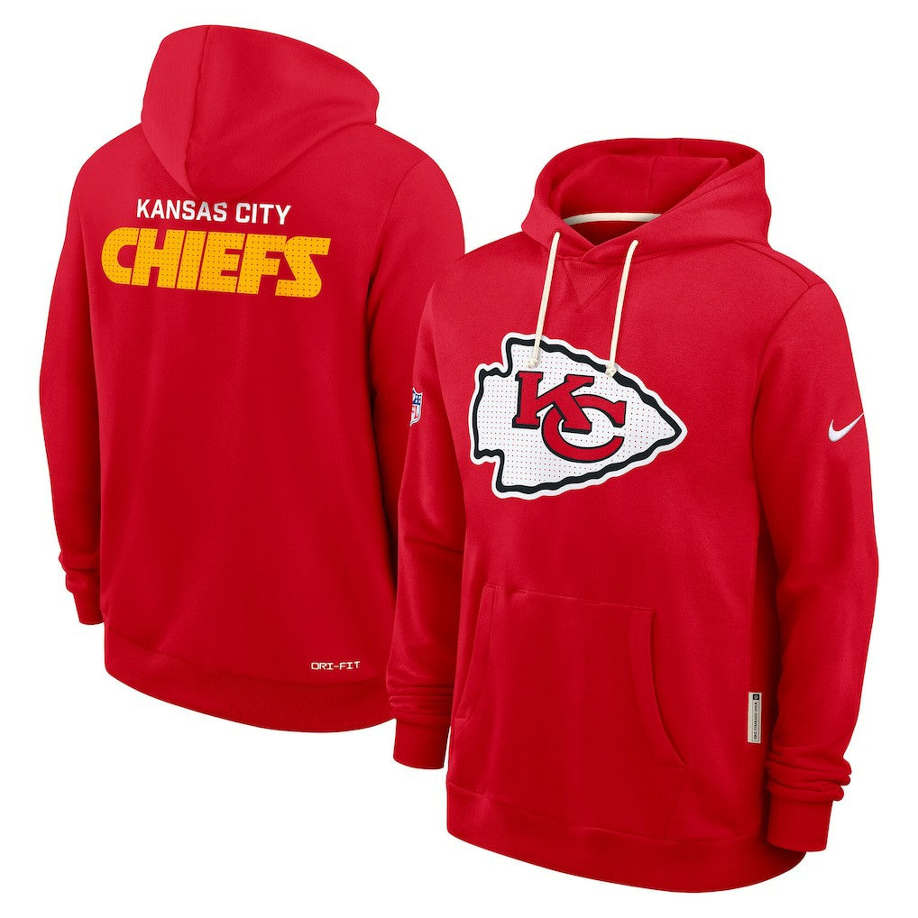 Kansas City Chiefs Sideline Standard Issue Initial Home Dri-FIT Hoodie - Red - Nike
