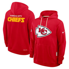 Kansas City Chiefs Sideline Standard Issue Initial Home Dri-FIT Hoodie - Red - Nike