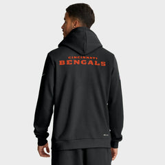 Cincinnati Bengals Sideline Standard Issue Initial Home Dri-FIT Hoodie - Black - Nike