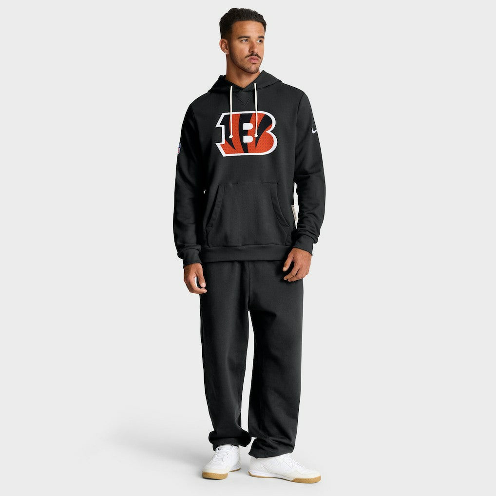 Cincinnati Bengals Sideline Standard Issue Initial Home Dri-FIT Hoodie - Black - Nike