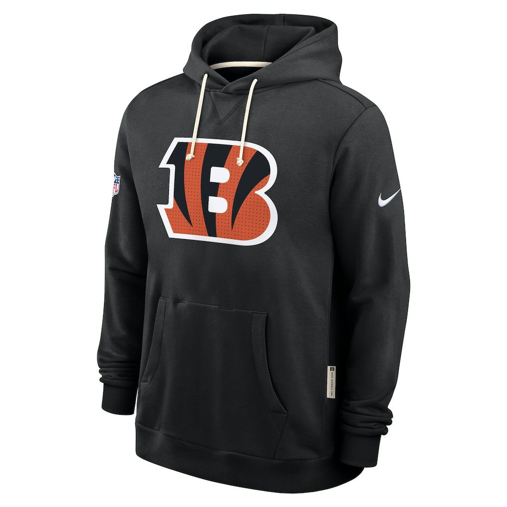 Cincinnati Bengals Sideline Standard Issue Initial Home Dri-FIT Hoodie - Black - Nike
