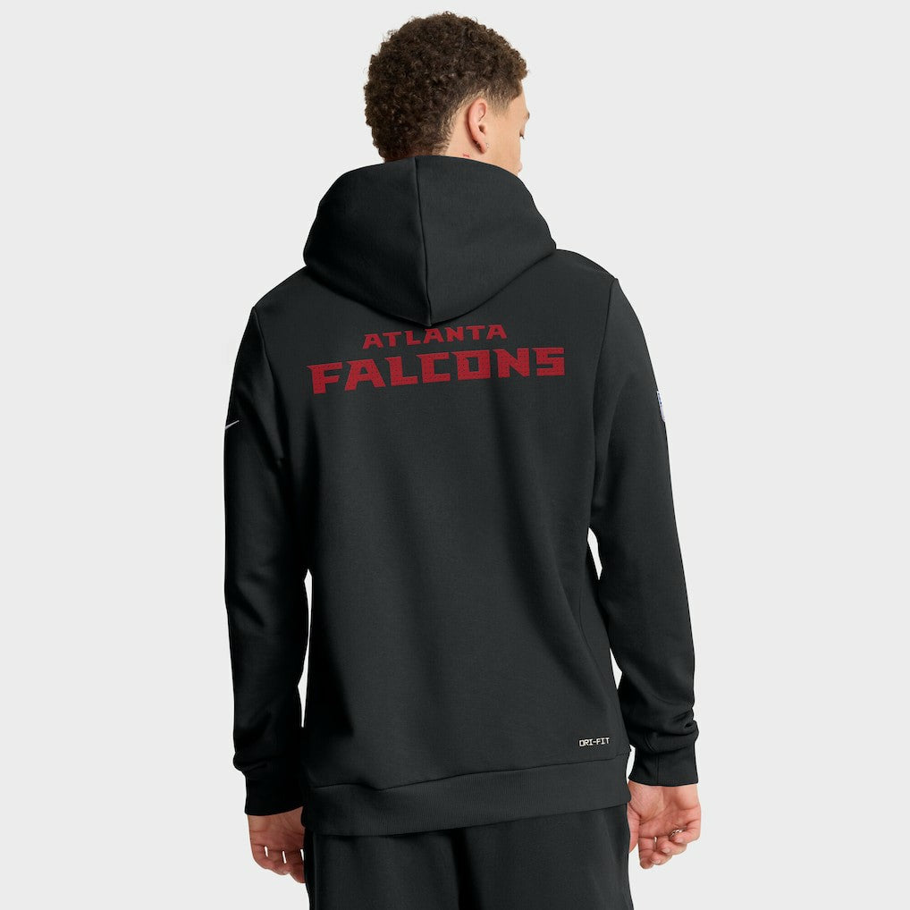 Atlanta Falcons Sideline Standard Issue Initial Home Dri-FIT Hoodie - Black - Nike