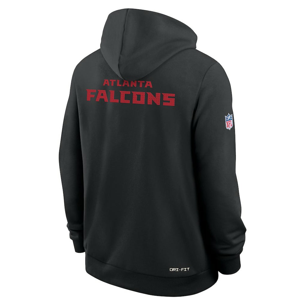 Atlanta Falcons Sideline Standard Issue Initial Home Dri-FIT Hoodie - Black - Nike