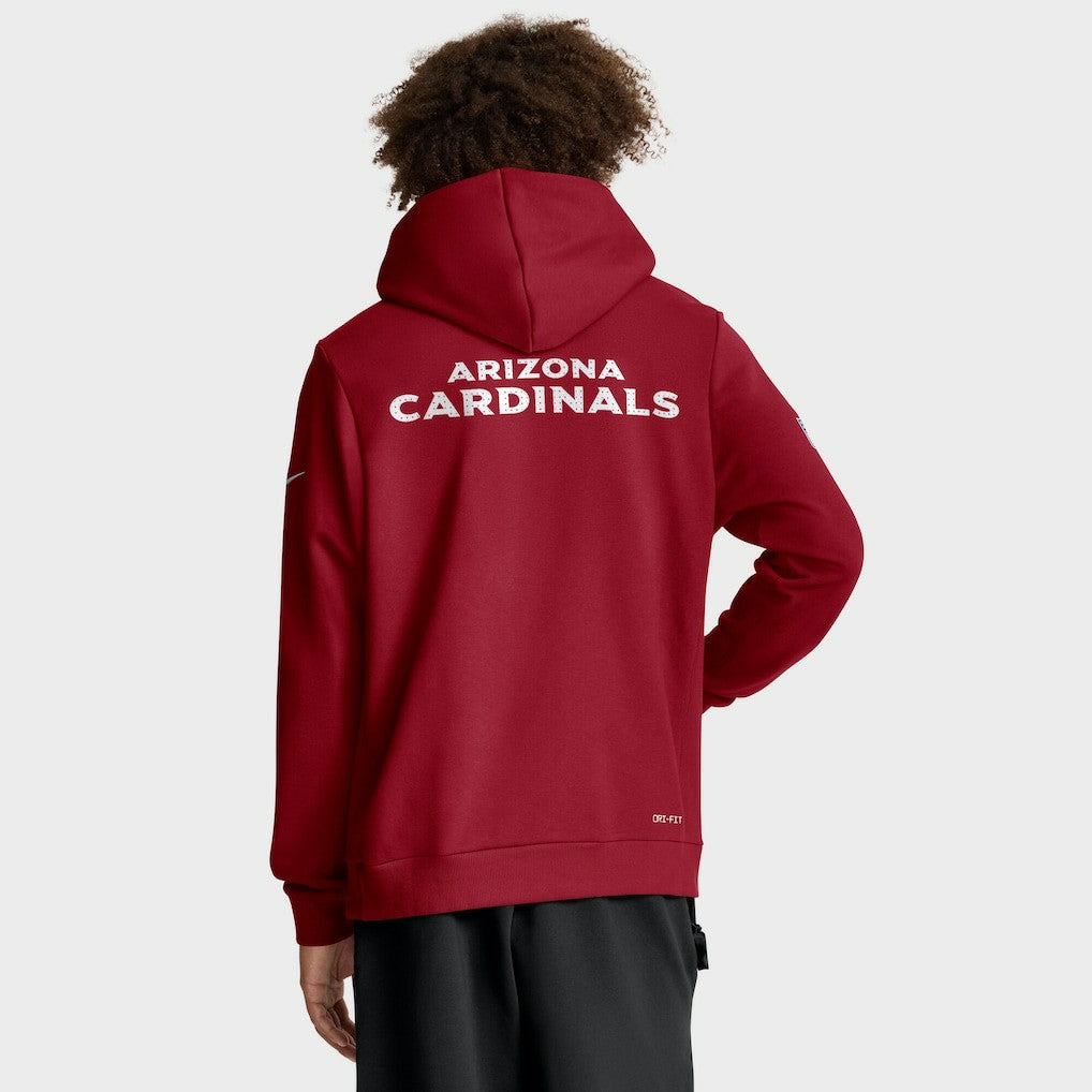 Arizona Cardinals Sideline Standard Issue Initial Home Dri-FIT Hoodie - Cardinal - Nike