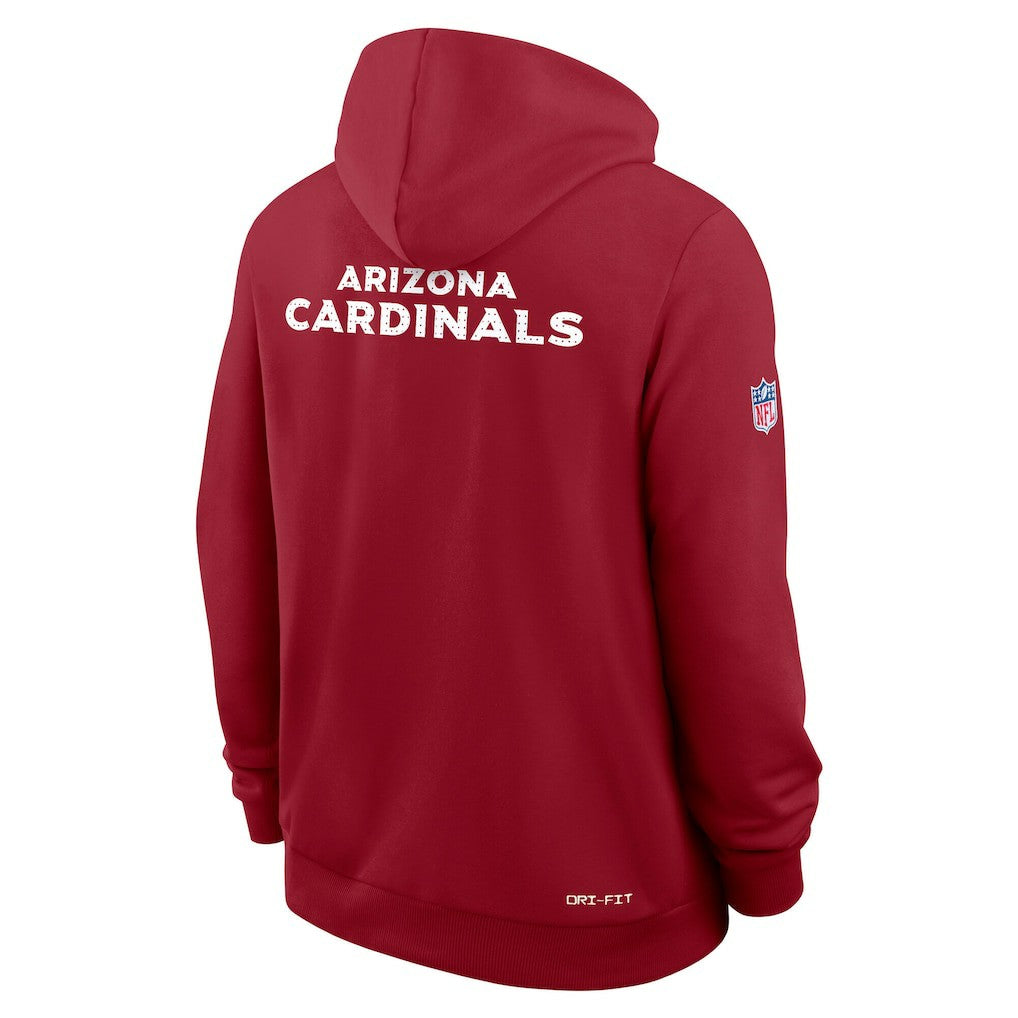 Arizona Cardinals Sideline Standard Issue Initial Home Dri-FIT Hoodie - Cardinal - Nike