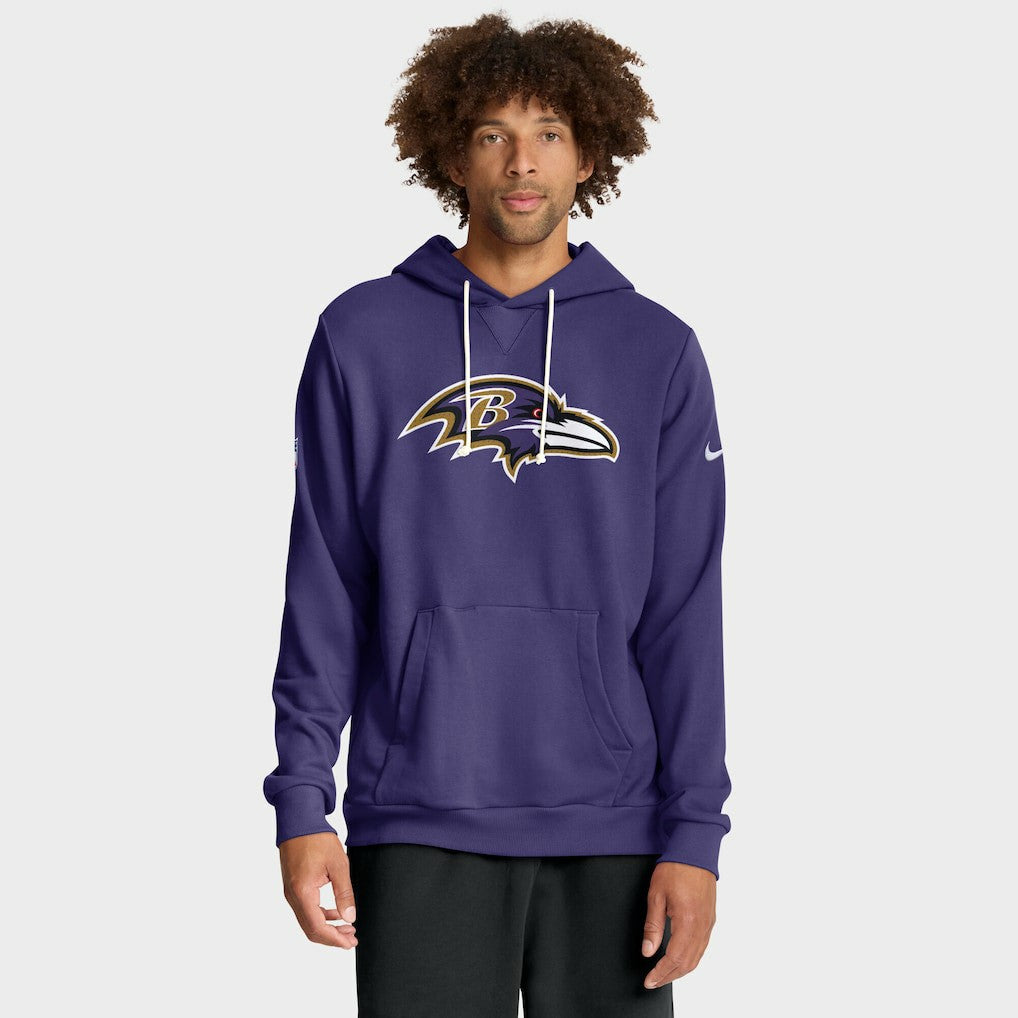 Baltimore Ravens Sideline Standard Issue Initial Home Dri-FIT Hoodie - Purple - Nike