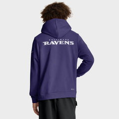 Baltimore Ravens Sideline Standard Issue Initial Home Dri-FIT Hoodie - Purple - Nike