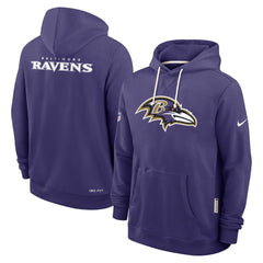 Baltimore Ravens Sideline Standard Issue Initial Home Dri-FIT Hoodie - Purple - Nike