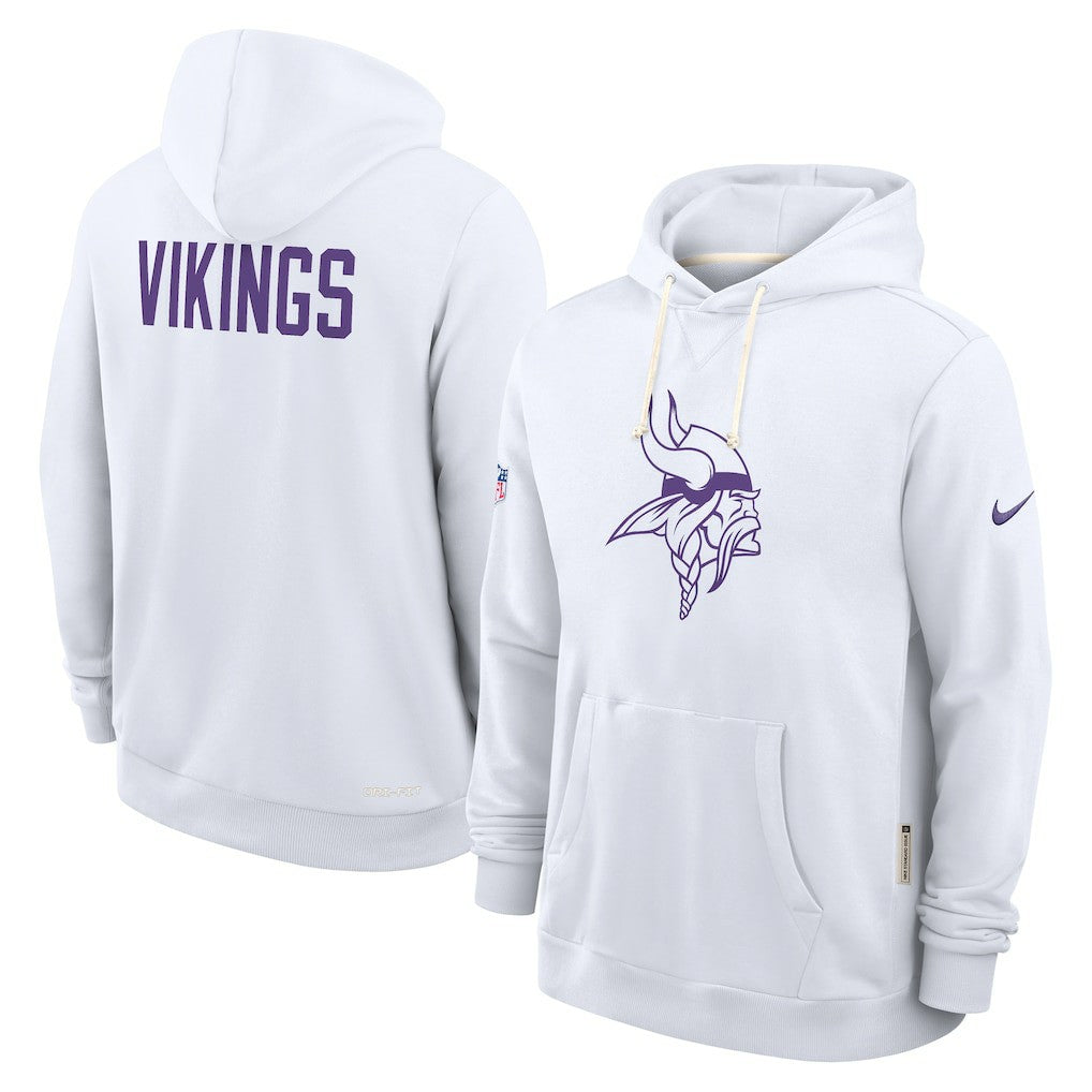 Minnesota Vikings Sideline Standard Issue Alt 2 Dri-FIT Hoodie - White - Nike