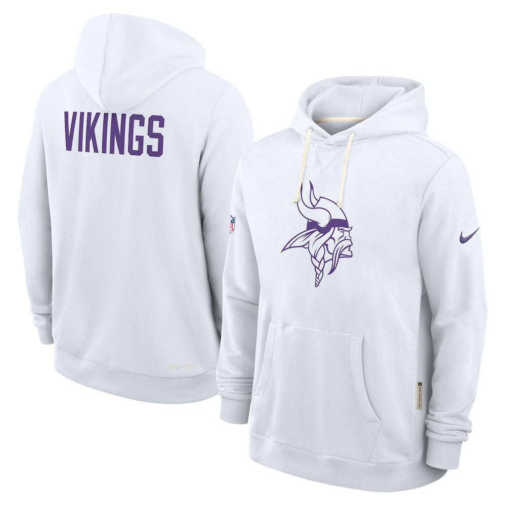 Minnesota Vikings Sideline Standard Issue Alt 2 Dri-FIT Hoodie - White - Nike