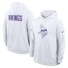Minnesota Vikings Sideline Standard Issue Alt 2 Dri-FIT Hoodie - White - Nike