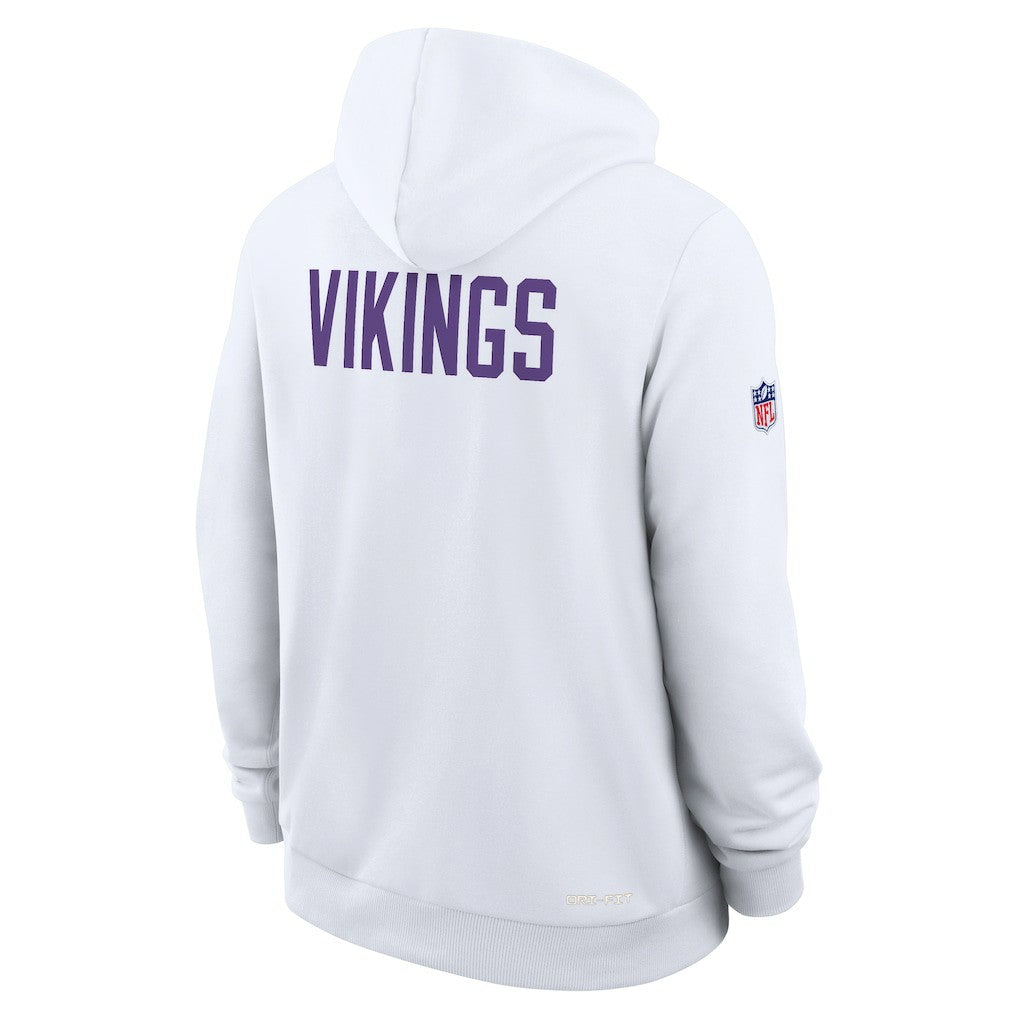 Minnesota Vikings Sideline Standard Issue Alt 2 Dri-FIT Hoodie - White - Nike