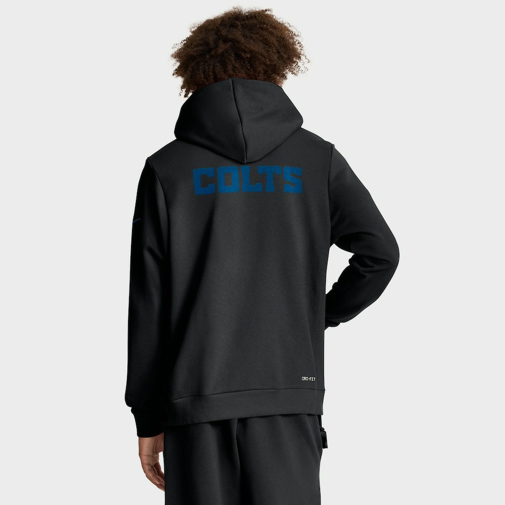 Indianapolis Colts Sideline Standard Issue Alt 2 Dri-FIT Hoodie - Black - Nike