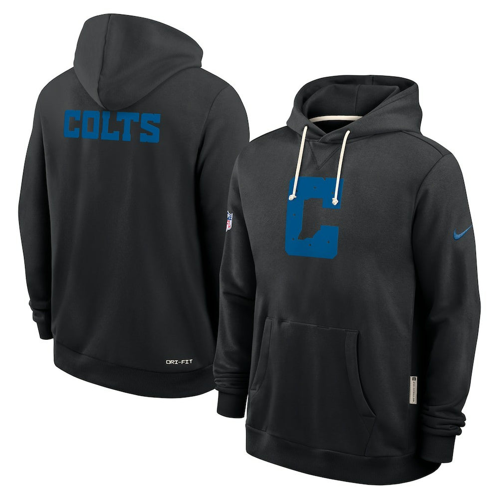 Indianapolis Colts Sideline Standard Issue Alt 2 Dri-FIT Hoodie - Black - Nike