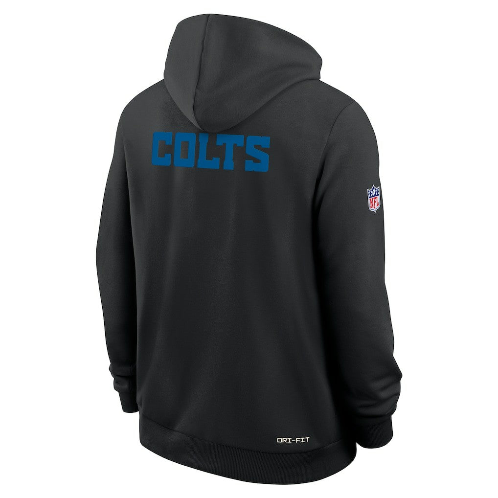 Indianapolis Colts Sideline Standard Issue Alt 2 Dri-FIT Hoodie - Black - Nike