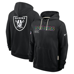 Las Vegas Raiders 2025 NFL Crucial Catch Sideline Standard Issue Dri-FIT Hoodie - Black - Nike