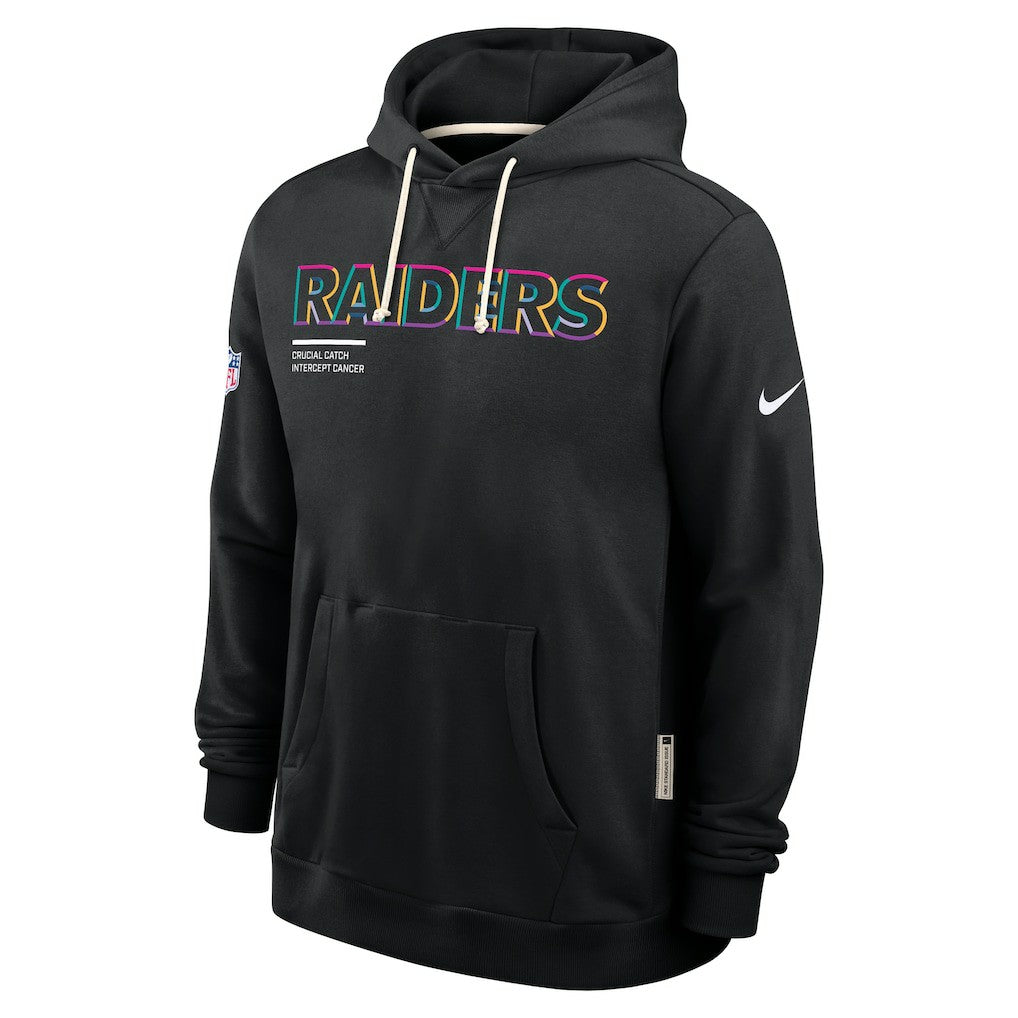 Las Vegas Raiders 2025 NFL Crucial Catch Sideline Standard Issue Dri-FIT Hoodie - Black - Nike