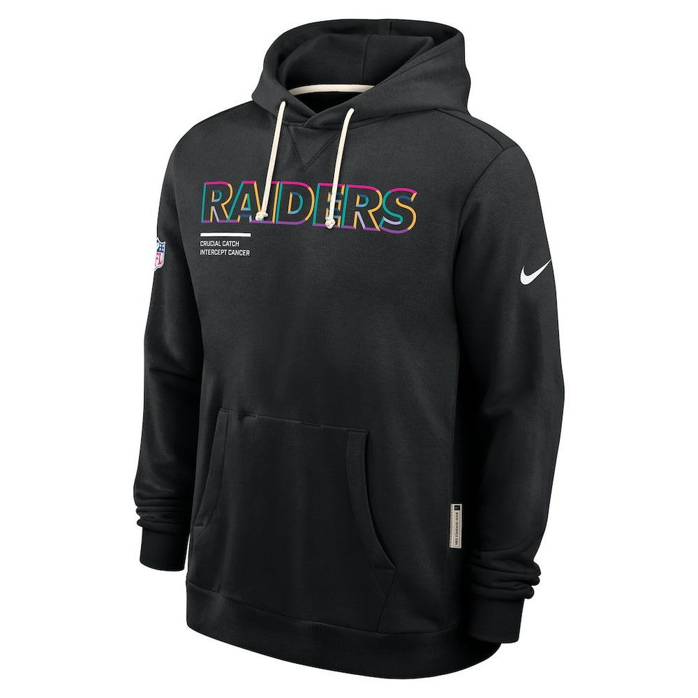 Las Vegas Raiders 2025 NFL Crucial Catch Sideline Standard Issue Dri-FIT Hoodie - Black - Nike