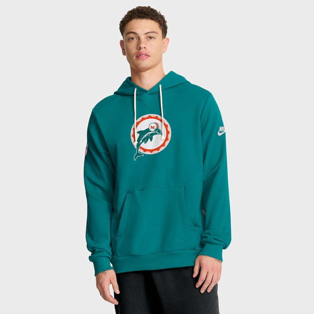 Miami Dolphins Sideline Standard Issue Alt 2 Dri-FIT Hoodie - Aqua - Nike
