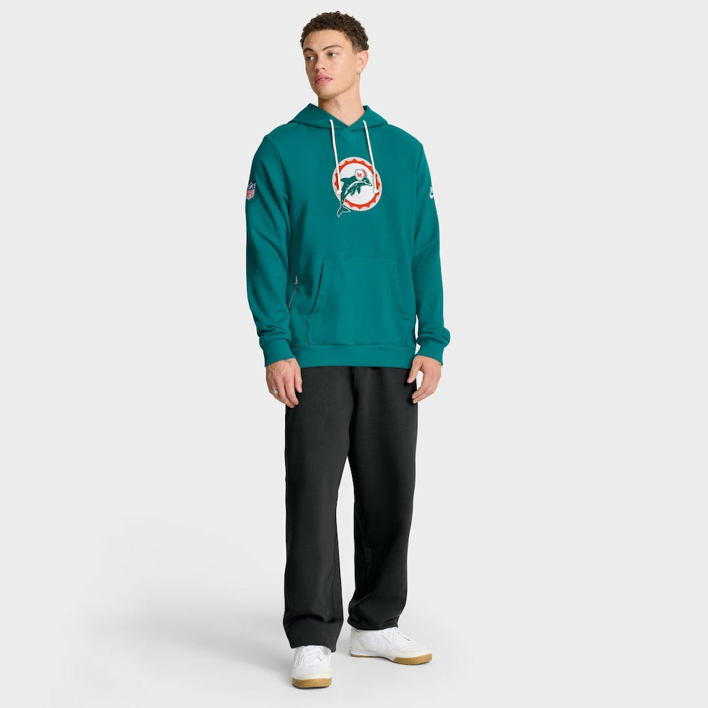 Miami Dolphins Sideline Standard Issue Alt 2 Dri-FIT Hoodie - Aqua - Nike