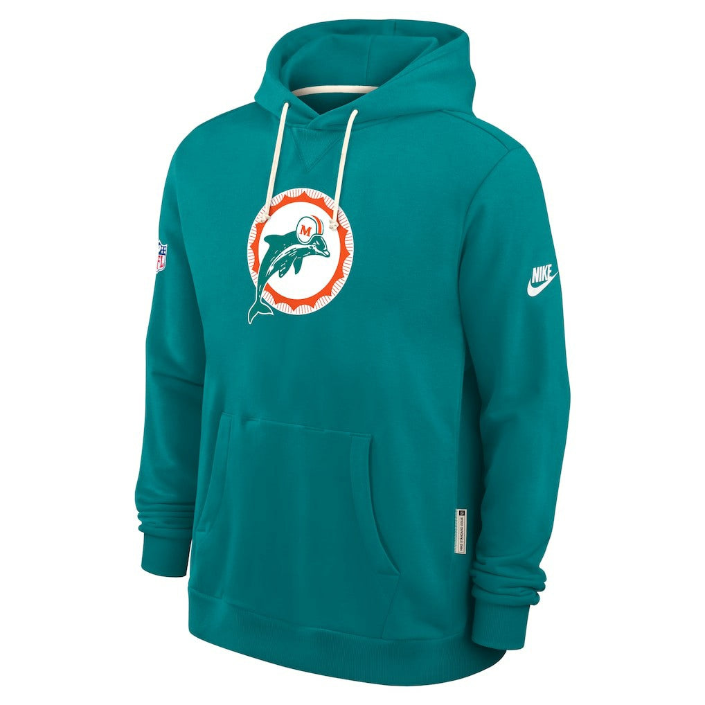 Miami Dolphins Sideline Standard Issue Alt 2 Dri-FIT Hoodie - Aqua - Nike