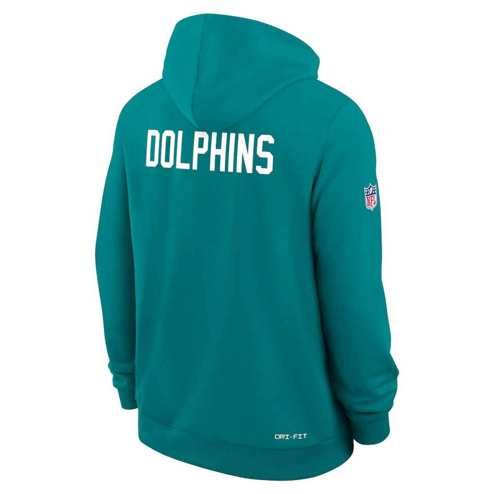Miami Dolphins Sideline Standard Issue Alt 2 Dri-FIT Hoodie - Aqua - Nike