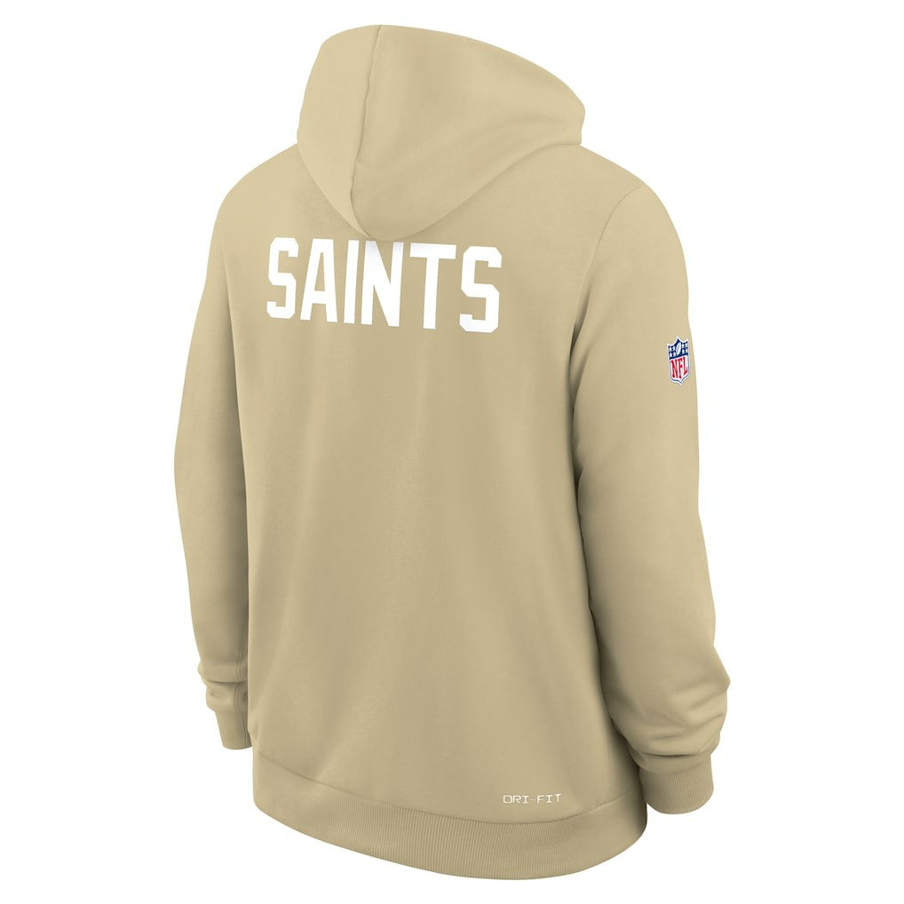 New Orleans Saints Sideline Standard Issue Alt 2 Dri-FIT Hoodie - Gold - Nike