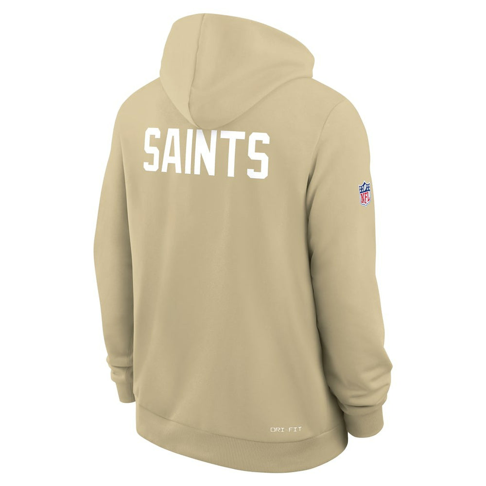 New Orleans Saints Sideline Standard Issue Alt 2 Dri-FIT Hoodie - Gold - Nike