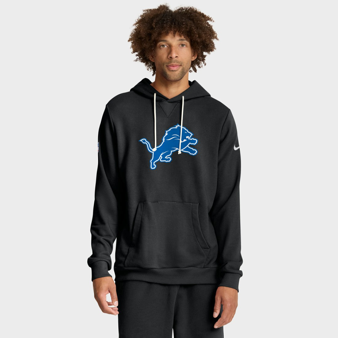 Detroit Lions Sideline Standard Issue Alt 2 Dri-FIT Hoodie - Black - Nike