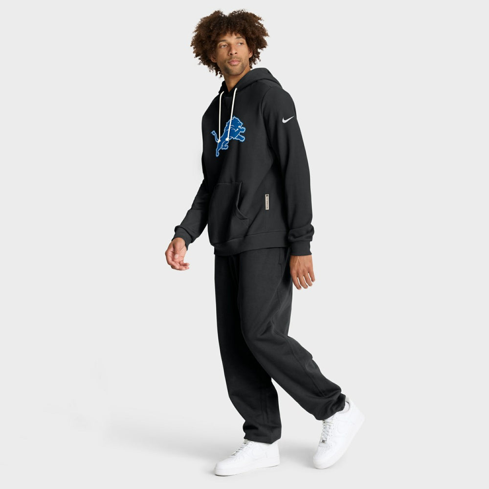 Detroit Lions Sideline Standard Issue Alt 2 Dri-FIT Hoodie - Black - Nike