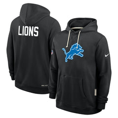 Detroit Lions Sideline Standard Issue Alt 2 Dri-FIT Hoodie - Black - Nike