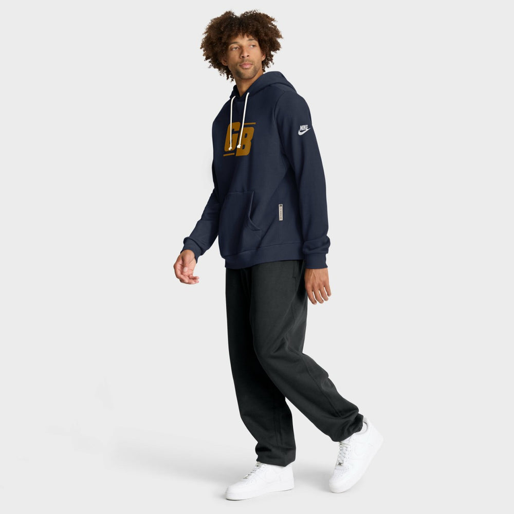 Green Bay Packers The 1923 Classic Sideline Dri-FIT Pullover Hoodie - Navy - Nike