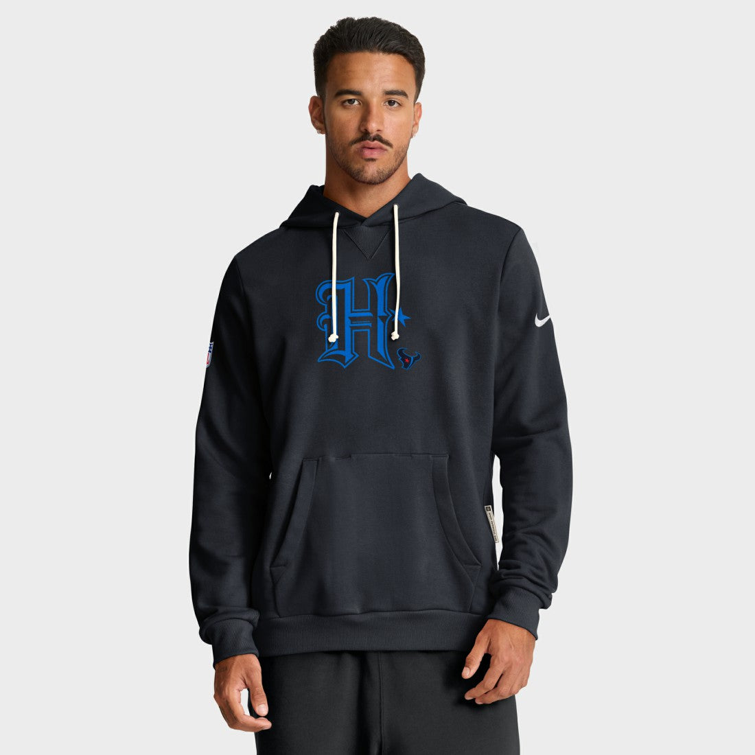 Houston Texans Sideline Standard Issue Alt 2 Dri-FIT Hoodie - Navy - Nike