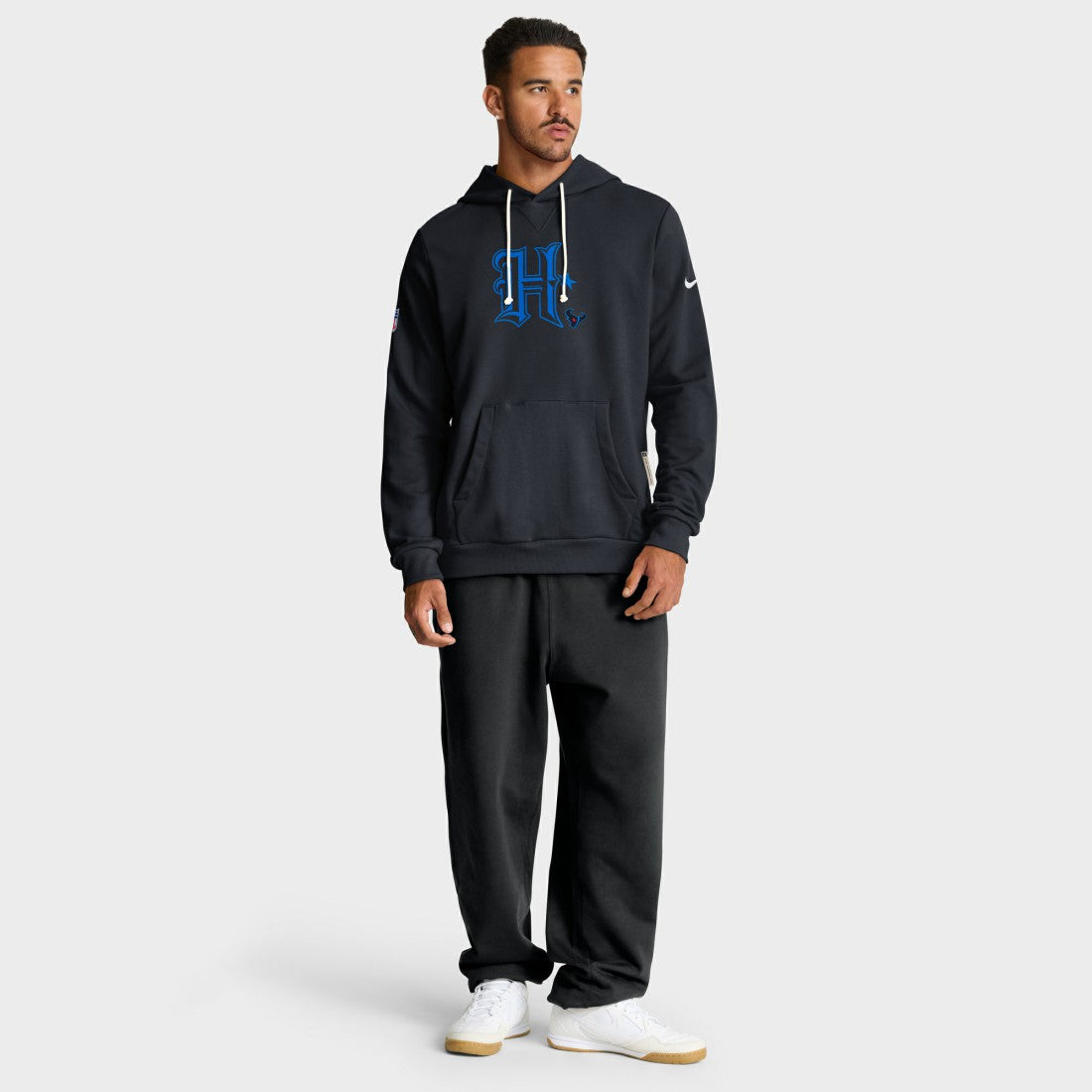 Houston Texans Sideline Standard Issue Alt 2 Dri-FIT Hoodie - Navy - Nike